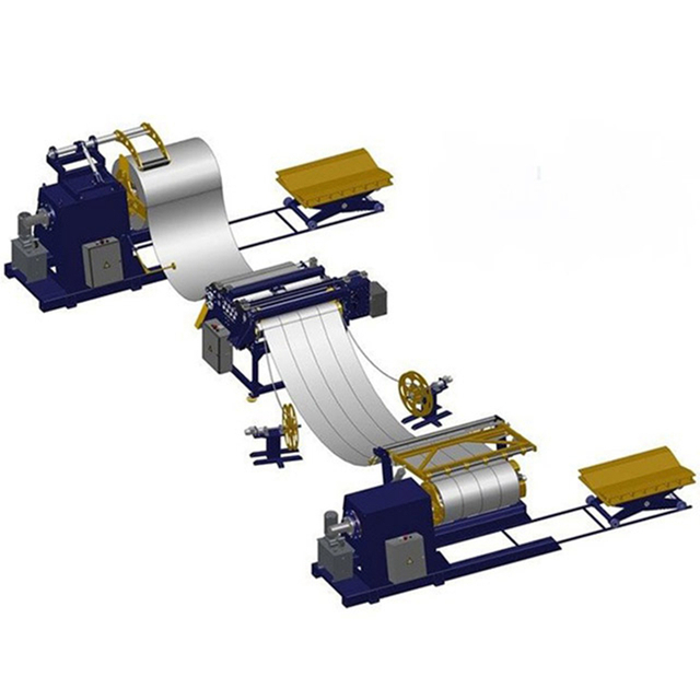 Machine de découpe automatique de bobines d'acier de couleur de tôle d'aluminium et de métal de haute qualité avec dérouleur et enrouleur